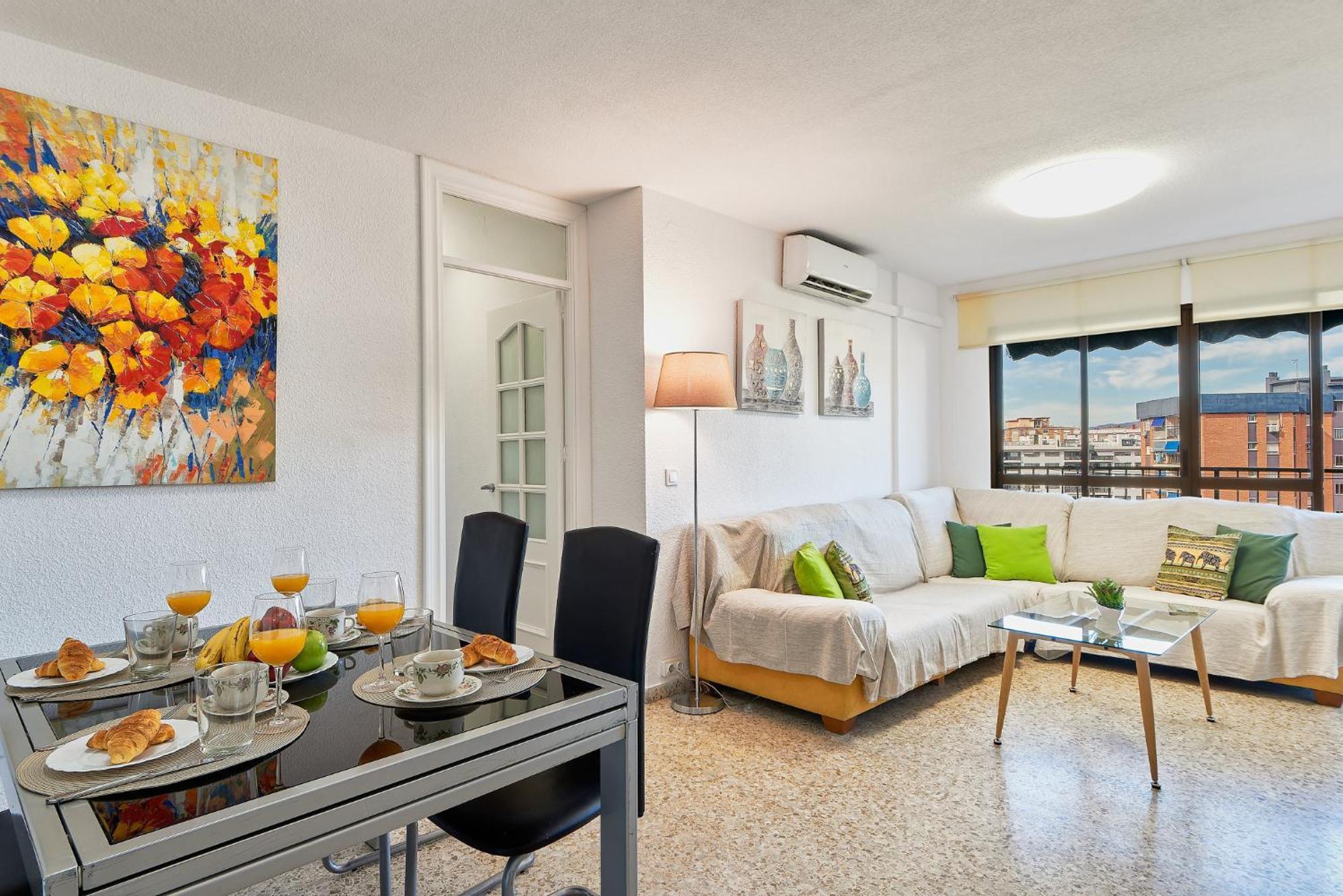מאלגה Luminoso Apartamento/ 5 Minutos De La Playa מראה חיצוני תמונה