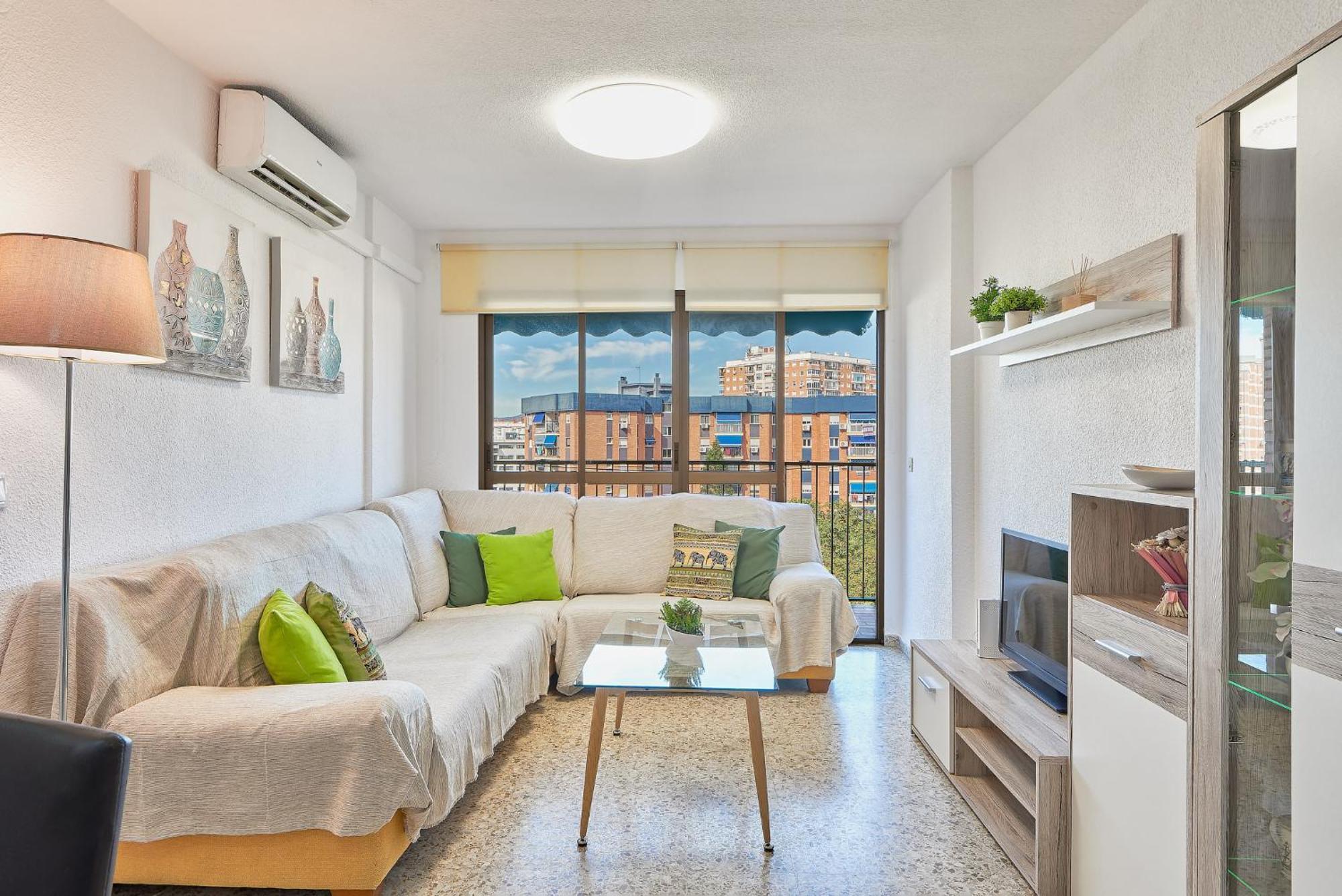 מאלגה Luminoso Apartamento/ 5 Minutos De La Playa מראה חיצוני תמונה
